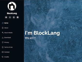 BlockLang.org Website