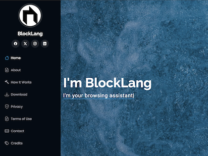 BlockLang.org Website